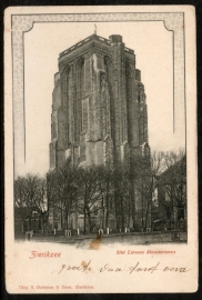 ZIERIKZEE, Sint Lievens Monstertoren. Ongelopen kaart.