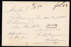 Firma briefkaart APELDOORN 1892 met kleinrondstempel APELDOORN naar HAARLEM.