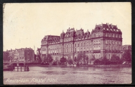 AMSTERDAM, Amstel - Hotel. Gelopen kaart.