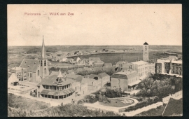 WIJK aan ZEE, Panorama. Gelopen kaart.