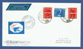 Raketpost 1959. Gevlogen met Postraket SKUA. 5-9-1959. RHEDEN.