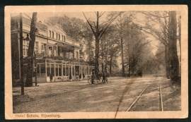 RIJSENBURG, Hotel Schols. Gelopen kaart.