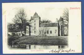 HEEMSKERK, Kasteel Assemburg. Gelopen kaart.