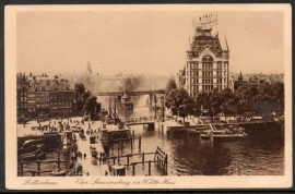 ROTTERDAM, Vier Leeuwenbrug en Witte Huis. Ongelopen kaart.