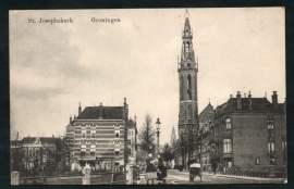 GRONINGEN, St. Josephkerk. Gelopen kaart.