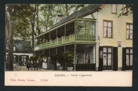 DOORN, Hotel Lagerweij. Ongelopen kaart.