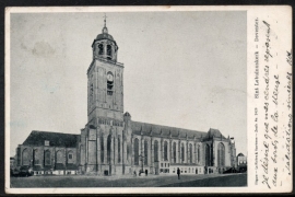 DEVENTER, Sint Lebuinuskerk. Gelopen kaart.