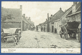 DRIEWEGEN, Dorpstraat. Gelopen kaart.