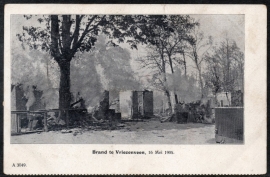 VRIEZENVEEN. Brand te Vriezenveen, 16 Mei 1905. Ongelopen kaart.