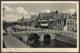 KAMPEN, Burgwal. Gelopen kaart.