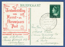 3e LUCHTPOSTTENTOONSTELLING ROTTERDAM. (BZPC). ROTTERDAM-OUDEDIJK.