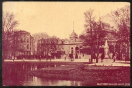 AMSTERDAM, Pavilioen Vondelpark. Gelopen Fotokaart.