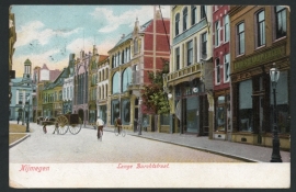 NIJMEGEN, Lange Burchtstraat. Gelopen kaart.