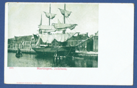 HARLINGEN, Zuiderhaven. Ongelopen kaart.