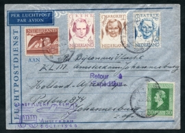 PROEFVLUCHT KLM AMSTERDAM 6 OCT 1946. NEDERLAND-ZUID-AFRIKA.