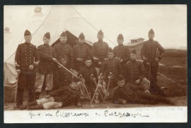 Militair fotokaart met kleinrondstempel GIESSEN-NIEUWKERK verzonden naar BREDA.