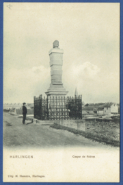 HARLINGEN, Caspar de Robles. Ongelopen kaart.