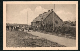 GLANE, Straatweg naar Overdinkel. Ongelopen kaart.