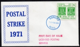 Groot-Brittannië. Postal Strike cover. 1971.