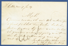 G - Briefkaart met langstempel HELLENDOORN en kleinrondstempel NIJVERDAL naar ROTTERDAM.