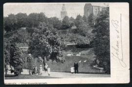 NIJMEGEN, Vijver Kronenburgerpark. Ongelopen kaart.