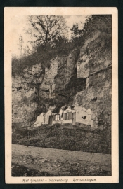 VALKENBURG, Het Geuldal, Rotswoningen. Gelopen kaart.