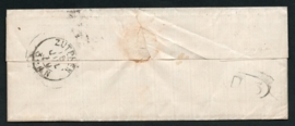 Puntstempel 130 met 2-letterstempel ZEVENAAR en langstempel DOORNENBURG op vouwbrief naar ZUTPHEN.