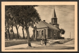 URK, Het kerkje aan de zee. Ongelopen kaart.