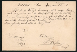 G - Briefkaart met kleinrondstempel LEKSMOND naar LEERDAM.