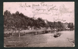 ROTTERDAM, Haringvliet. Gelopen kaart (fotokaart).