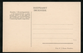 FRANEKER, 't Korendragershuisje. Ongelopen kaart.