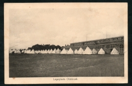 OLDEBROEK, Legerplaats Oldebroek. Gelopen kaart.