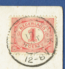 HOEDEKENSKERKE, Kerstraat. Gelopen kaart.