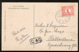 VELP-ARNHEM, Bedriegertjes, Rosendaal. Gelopen kaart.