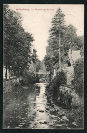 VALKENBURG, Gezicht op de Geul. Gelopen kaart.