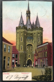 ZWOLLE, Sassenpoort. Gelopen kaart.