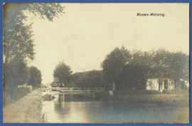 NIEUWE-WETERING. Gelopen fotokaart.