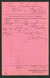 Firma briefkaart HEERLEN 1927 met kortebalkstempel HEERLEN naar Bakkum.