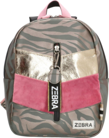 Zebra Trends Rugzak S Girls Roze Velvet