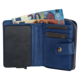 Micmacbags Safety Wallet Portemonnee Kobalt Blauw