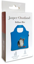 Ecoshopper Draagtas "Briljantblauw" Jasper Oostland