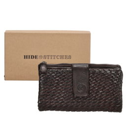 Hide & Stitches Portemonnee / Clutch Atlas Donkerbruin