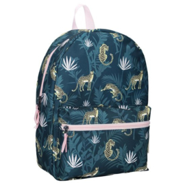 Milky Kiss Rugzak Stay Cute Jungle Blauw