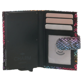 Charm Safety Wallet / Pasjeshouder Leer Multicolor