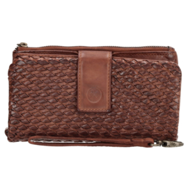 Hide & Stitches Portemonnee / Clutch Atlas Cognac