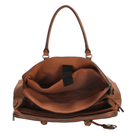 Charm London Laptoptas Bromley 15.6 inch Cognac