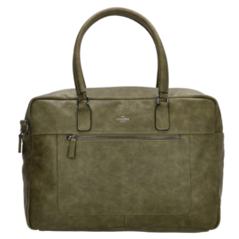 Charm London Laptoptas 15,6" Farringdon Olijfgroen