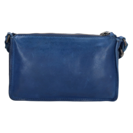 Micmacbags Artisan Schoudertas Kobalt Blauw