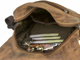 Greenburry Leren heuptasje LEGBAG