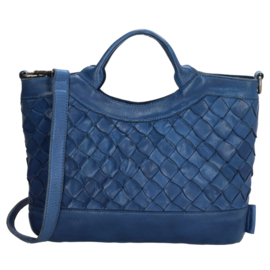 Micmacbags Hand - Schoudertas Artisan Kobalt Blauw